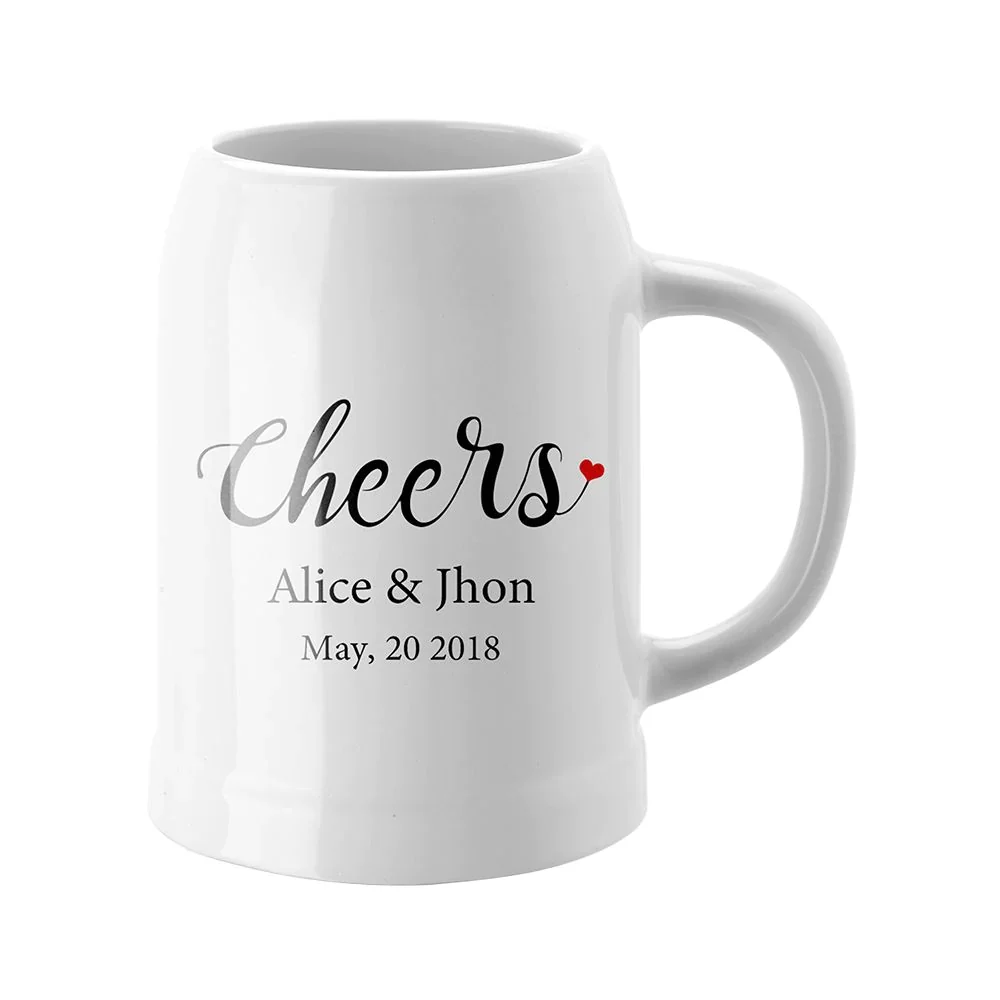 0.5L Ceramic Beer Stein x24 pcs