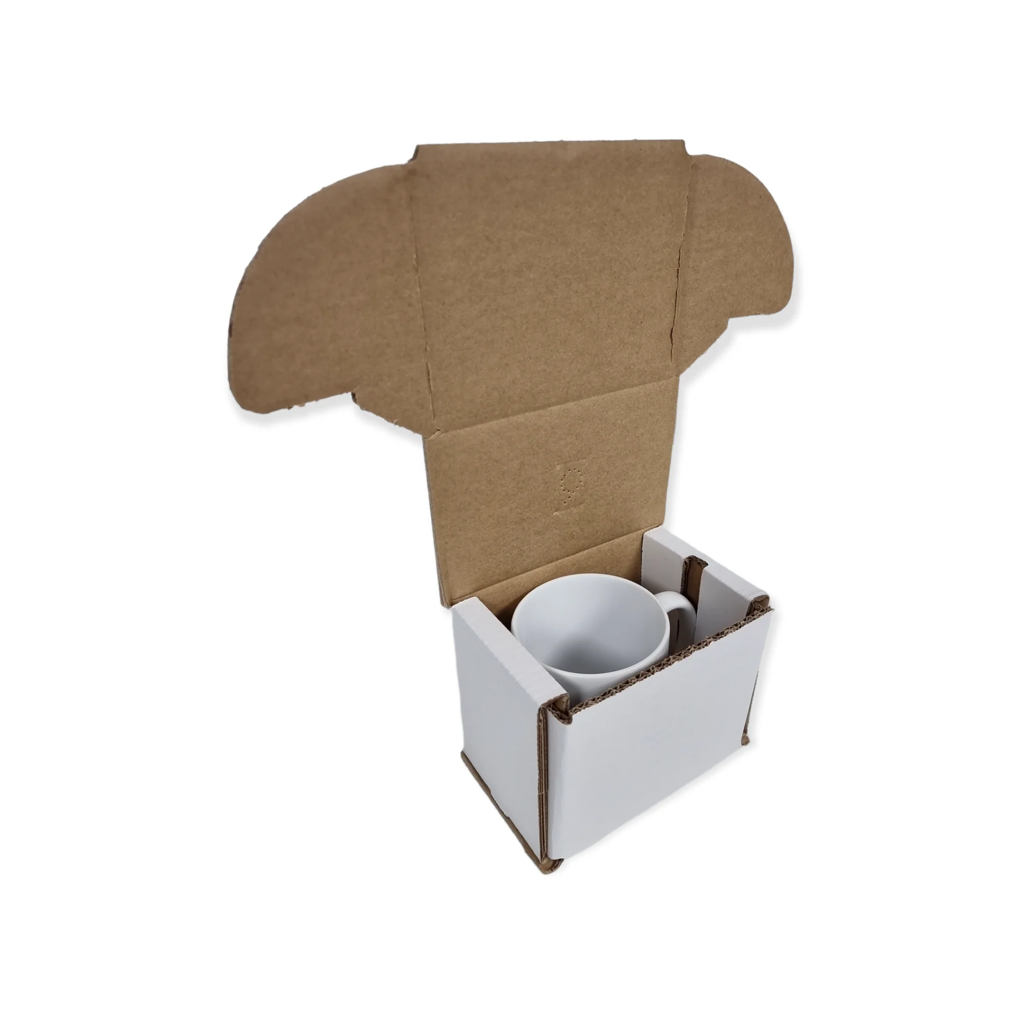 100 x Smash Proof Mug Shipping Gift Box - White Outer - Image 3