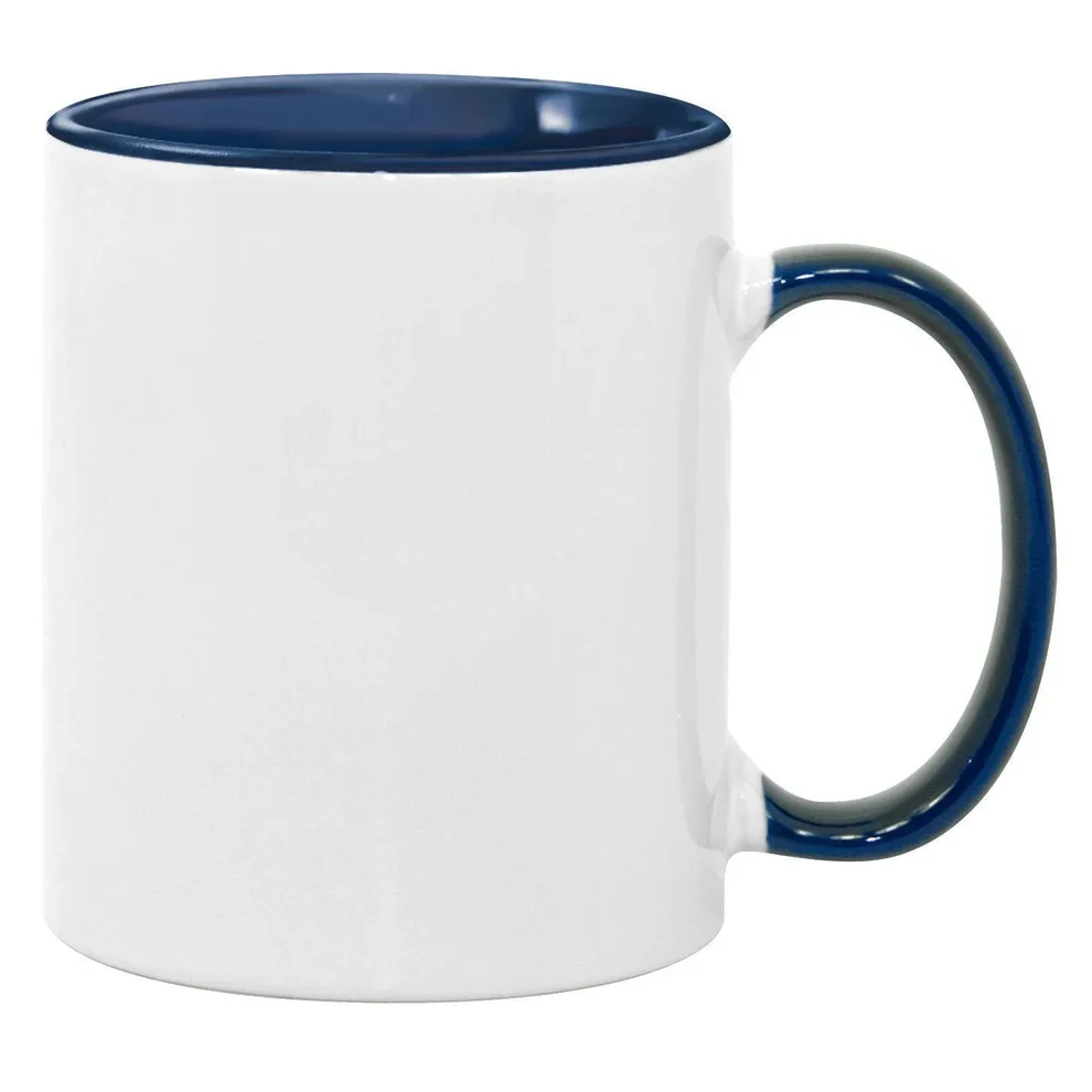 11oz Inner and Handle Colour Mug Navy Blue