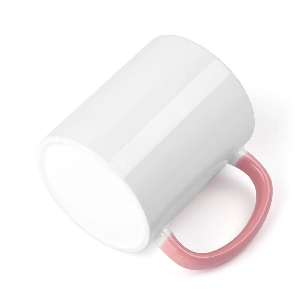 11oz Pink Coloured inner mug and handle - Image 3