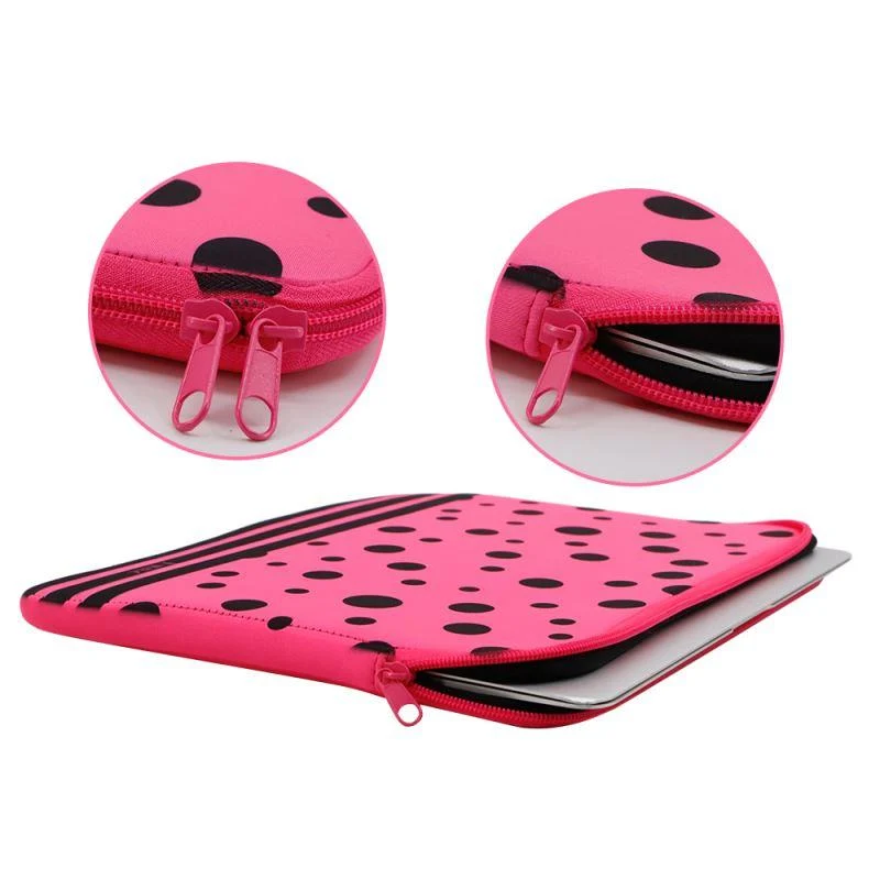 14" Neoprene Laptop Sleeve Neon Pink - Image 3