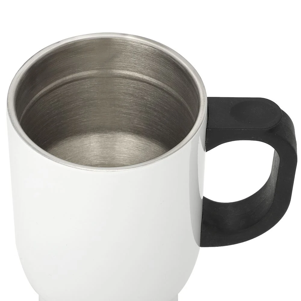 14 oz Stainless Steel Travel Mug white - Image 7