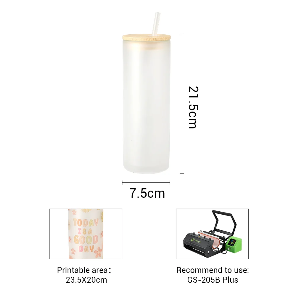 20OZ Double wall Glass Tumbler - Matt - Image 5