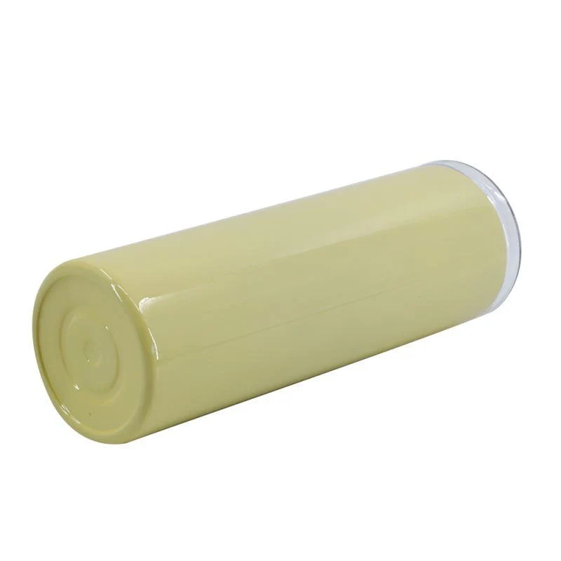20oz Stainless Steel Tumbler - Glossy Yellow - Image 6