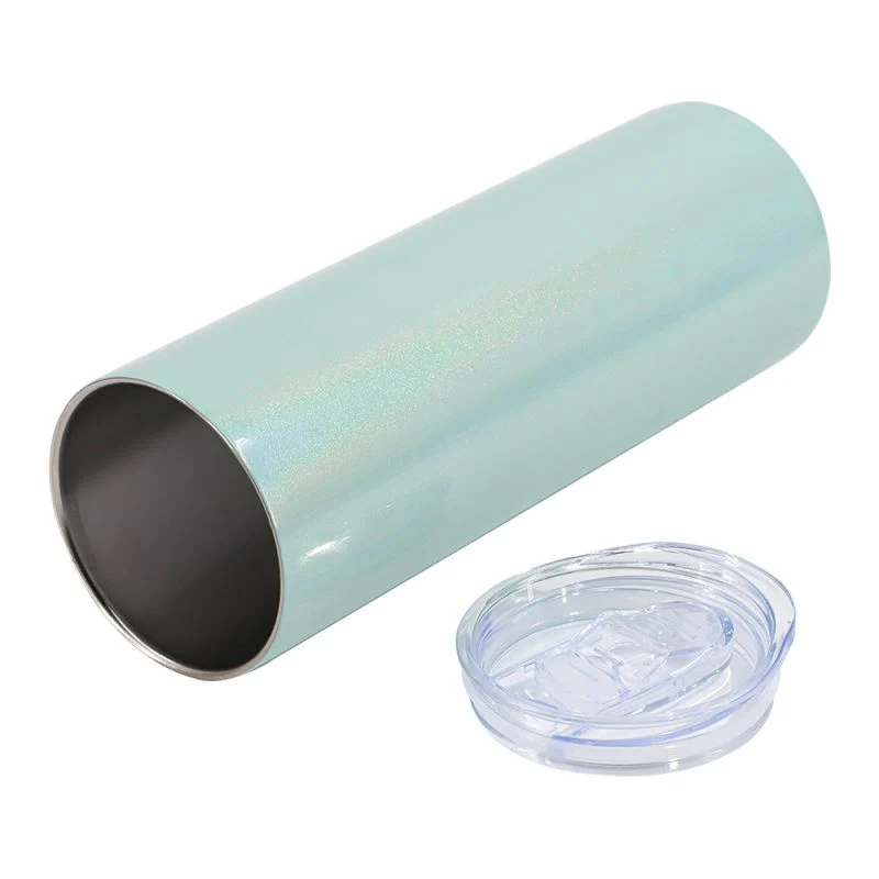 20oz Stainless Steel Tumbler - Mint Green Sparkle - Image 8