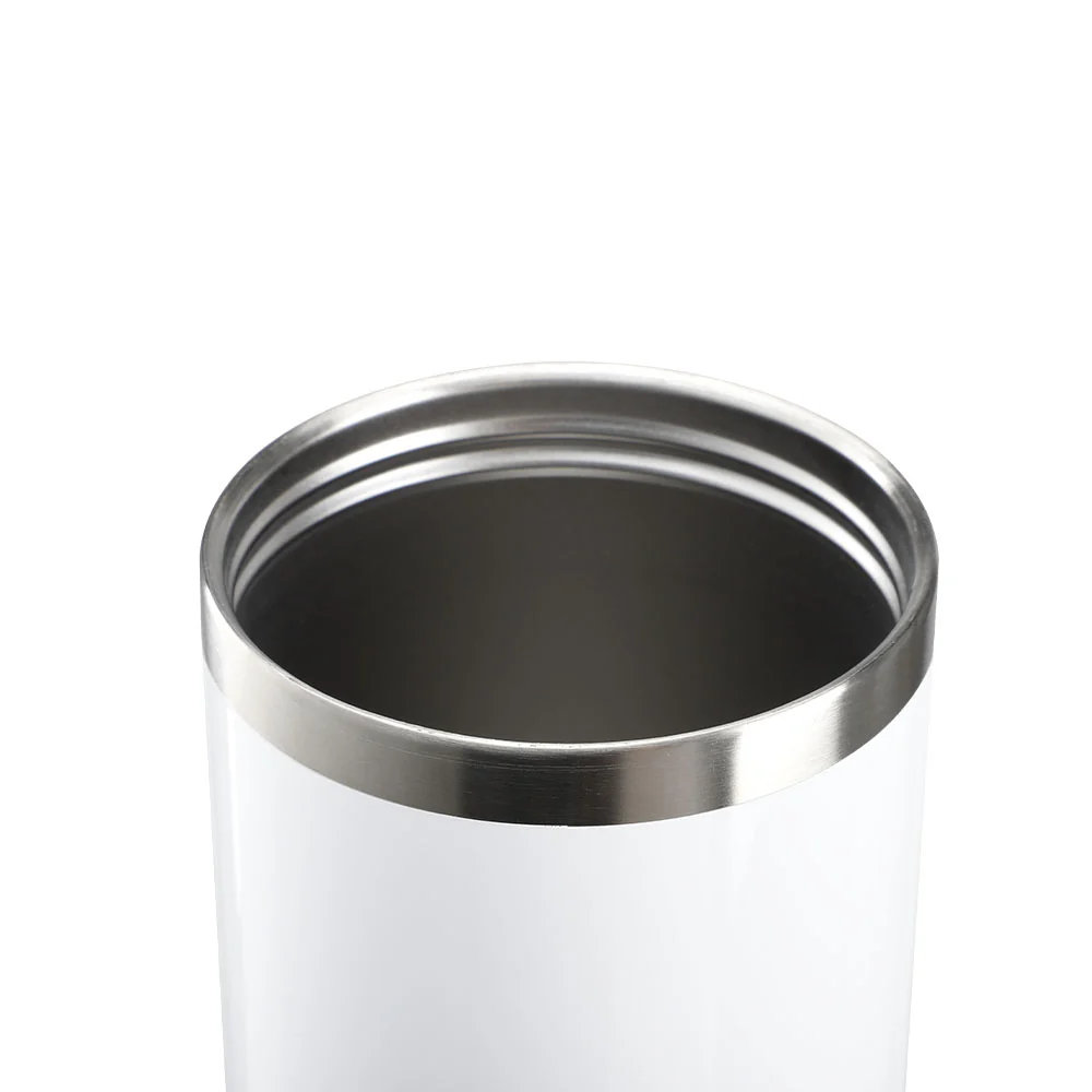 30OZ Stainless Steel Tumbler with Handle White Glossy - Image 4