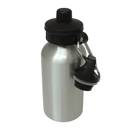 60x Aluminium Water Bottle 400ml Silver