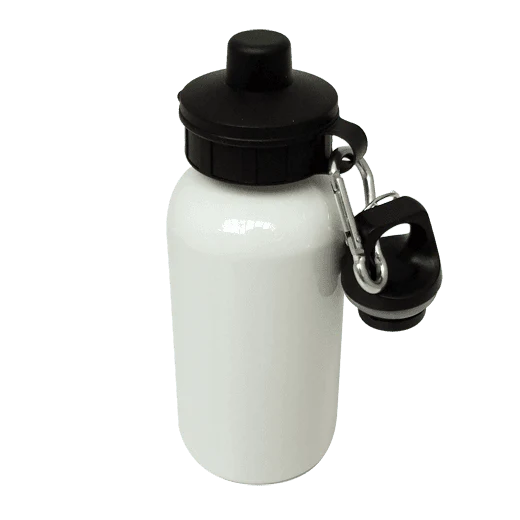 60x Aluminium Water Bottle 400ml White