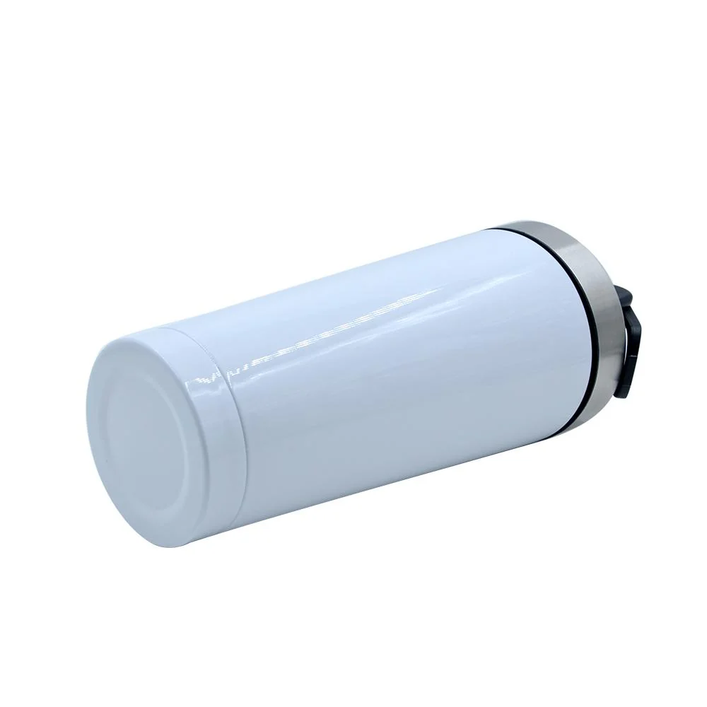500ml Aluminium Shaker Bottle - White - Image 3