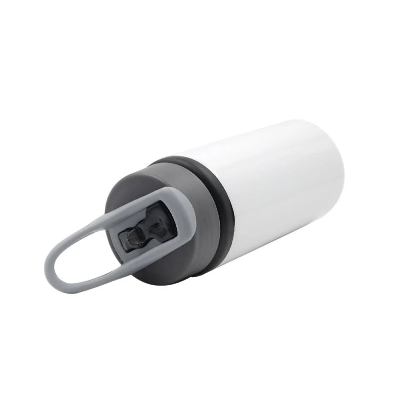 500ml Portable Aluminium Bottle - White - Image 3