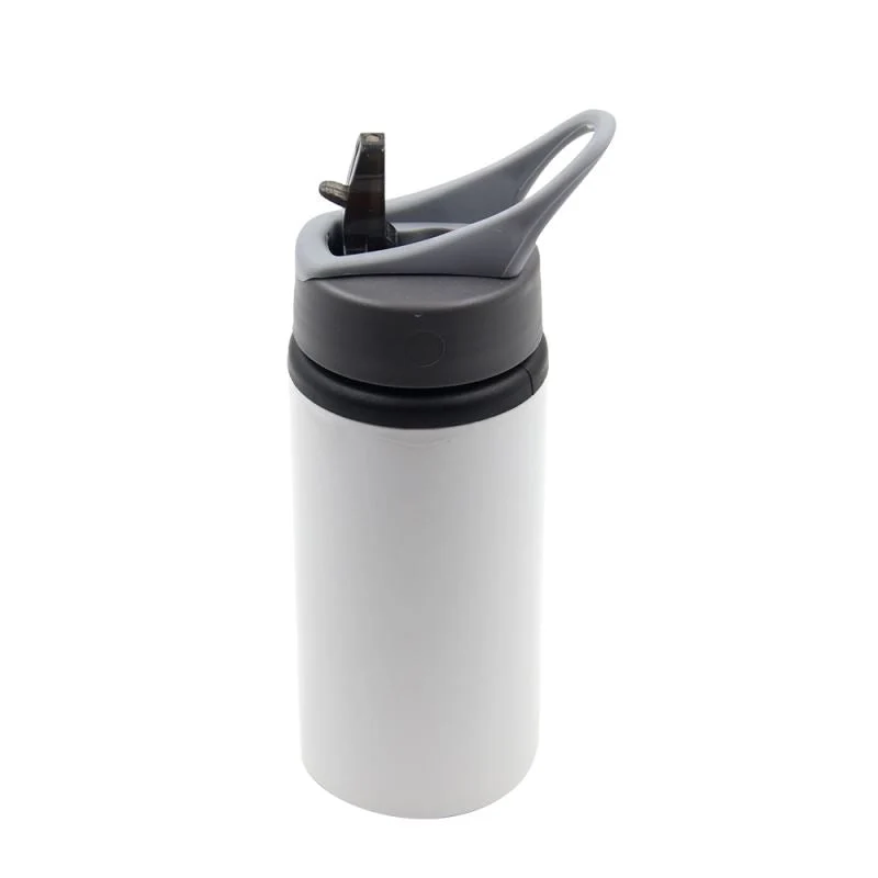 500ml Portable Aluminium Bottle - White - Image 4