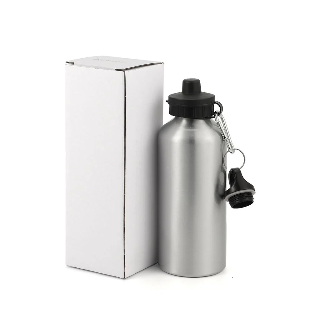 Aluminium Water Bottle 500ml Silver - Image 5
