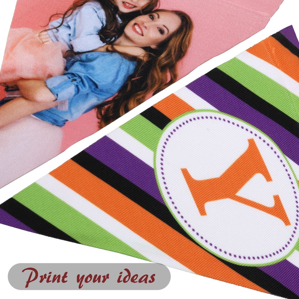 5pcs White Polyester Triangle Banners - 15.5 x 22 cm - Image 4