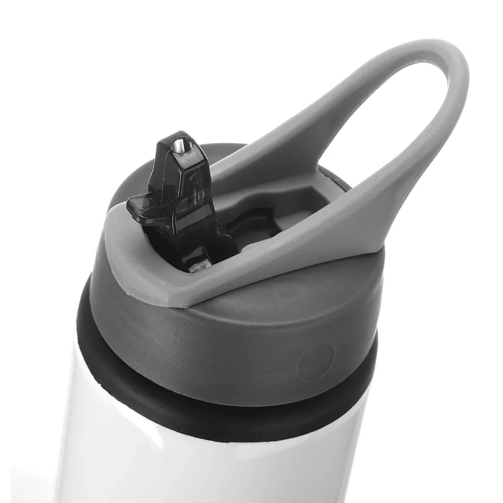 600ML Portable Aluminium Bottle - White - Image 3