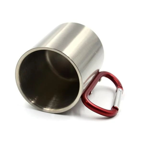 8oz Stainless steel carabiner mug - Image 3