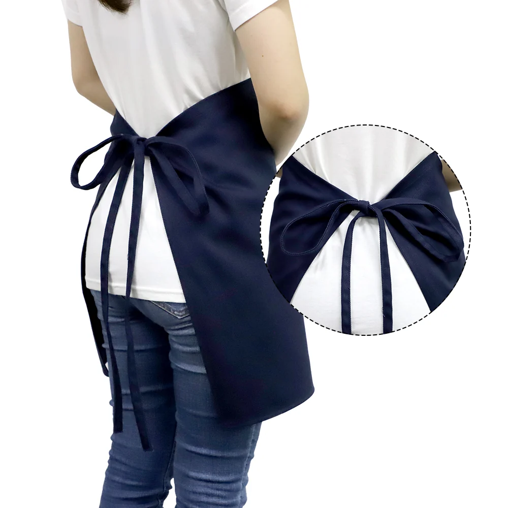 Adult Waist Apron with Pocket - Blue - Image 6