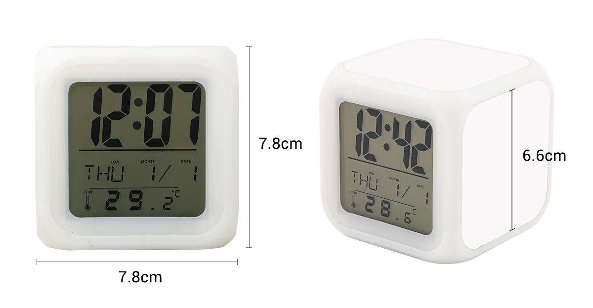 Digital LED Alarm Clock - Light up colours - Image 9