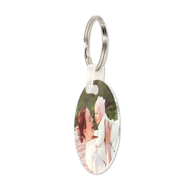 Aluminium Round Keyring 50mm - Double Sided - Image 3