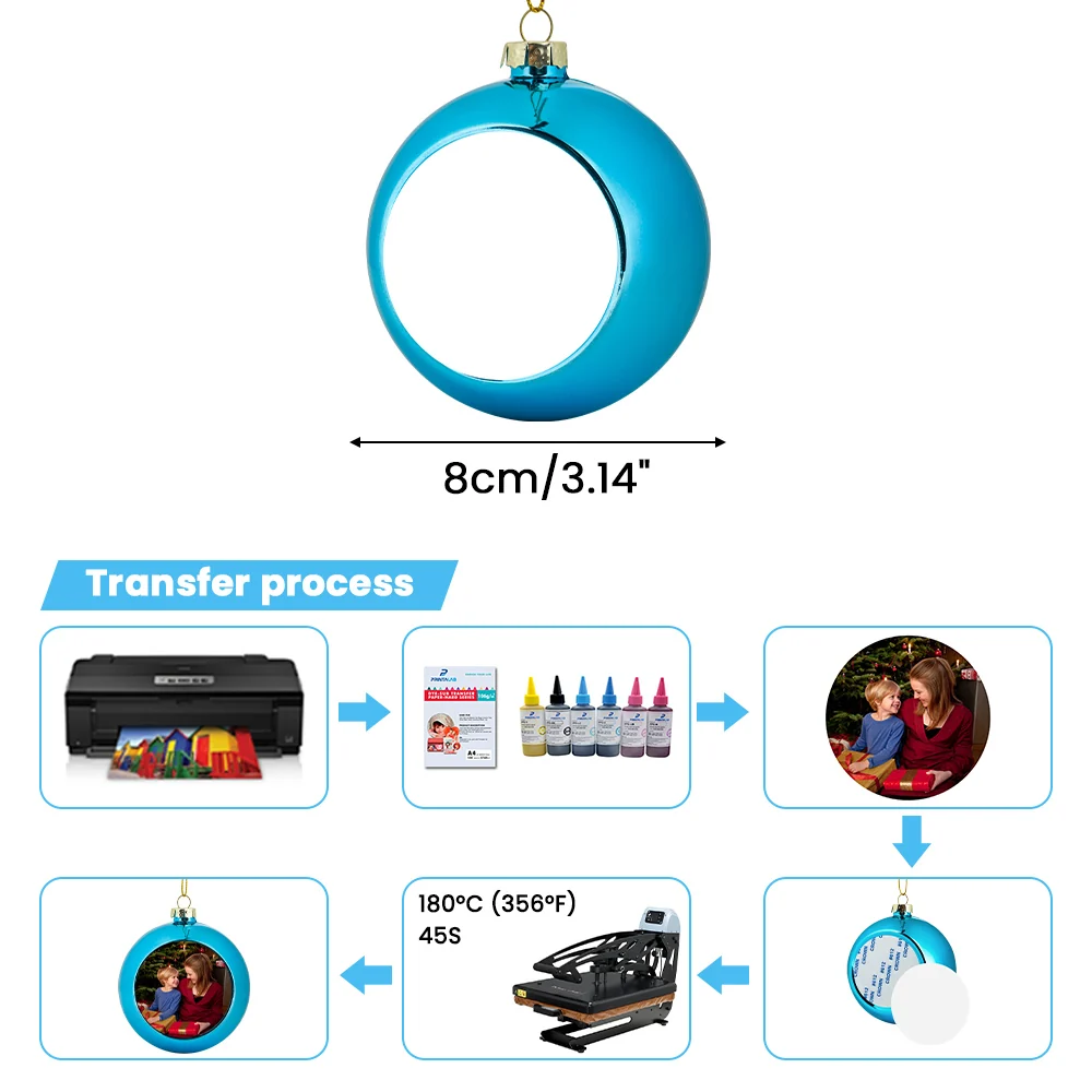 Christmas bauble - Blue - Image 5