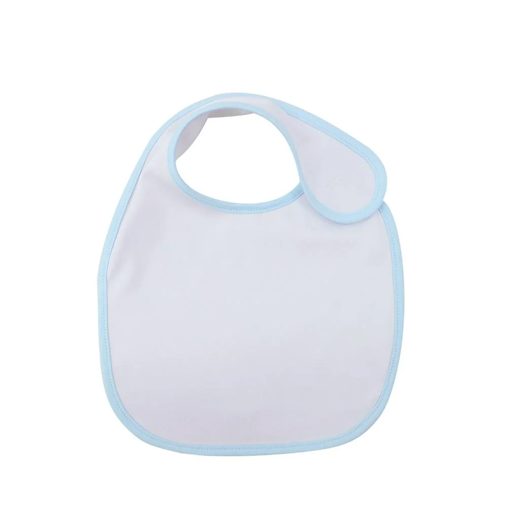 Blue Velcro Baby Bib - Image 3