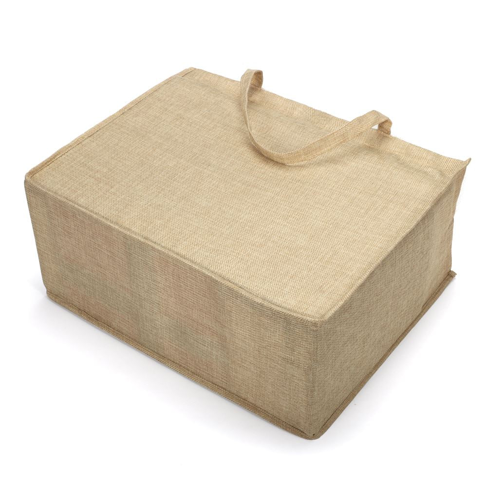 Burlap Tote Bag Natural - 43 x 34 x 19 cm - Image 4