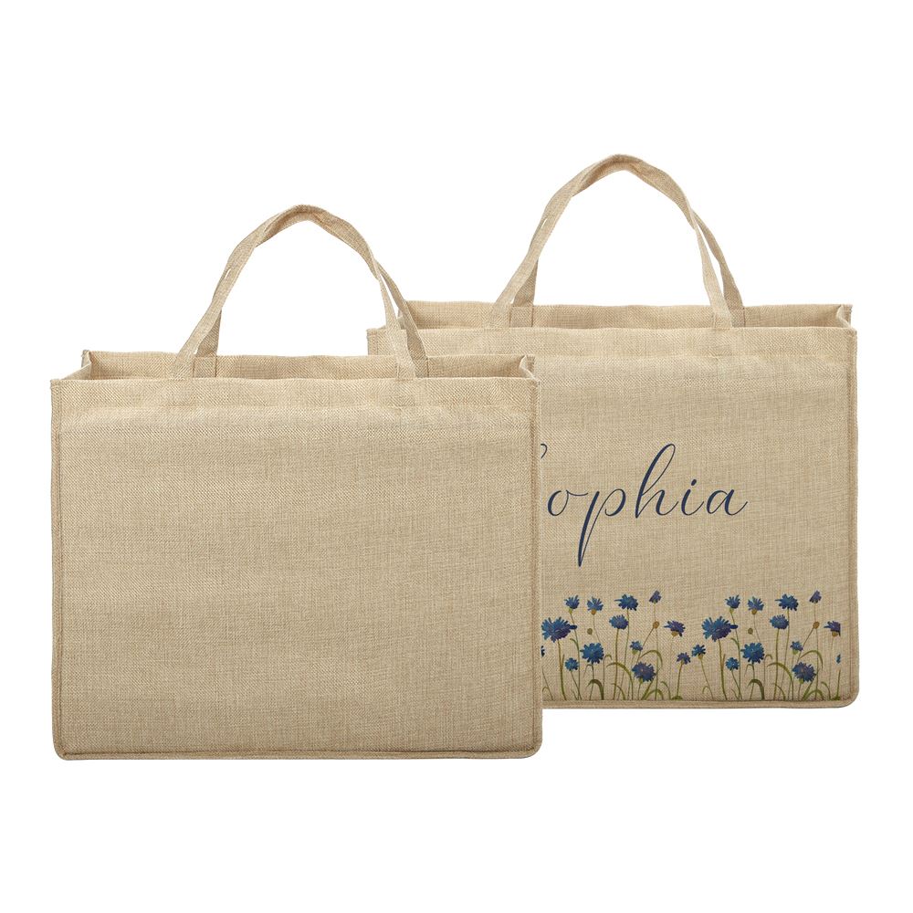 Burlap Tote Bag Natural - 43 x 34 x 19 cm - Image 5