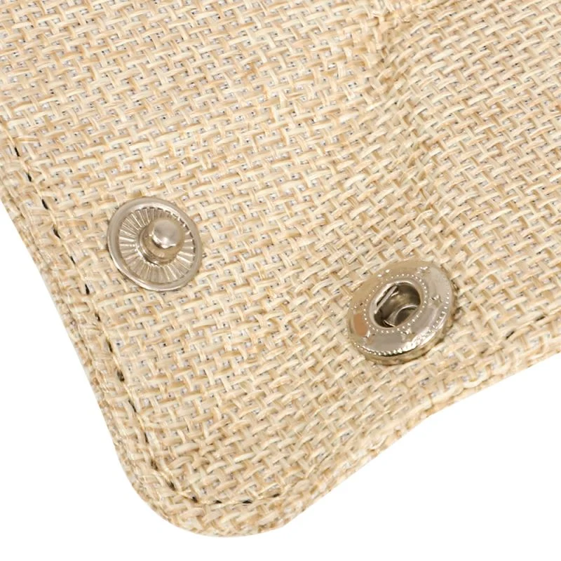 Burlap Square Snap Up Tray - Large - Image 4