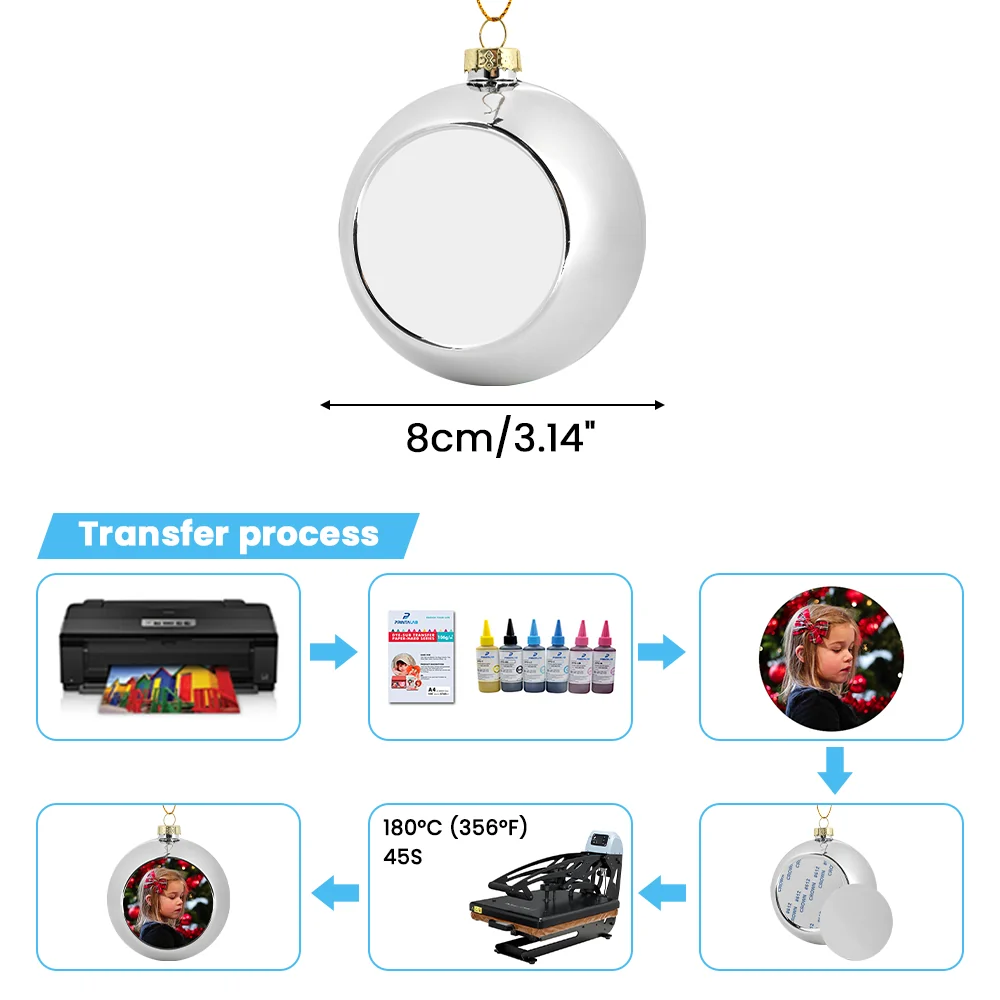Christmas bauble - Silver - Image 6