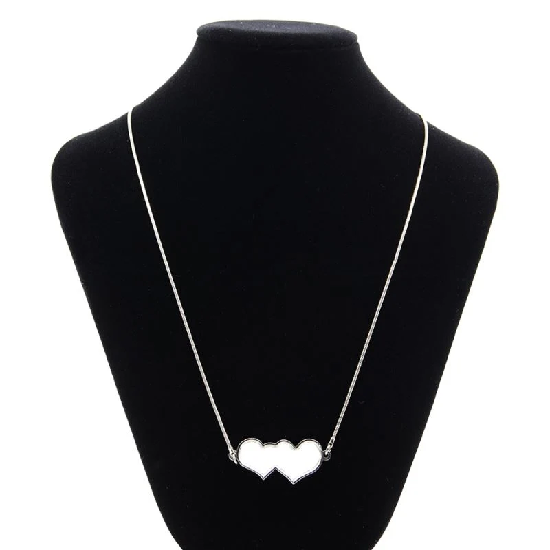 Double Love Heart Necklace - Image 3
