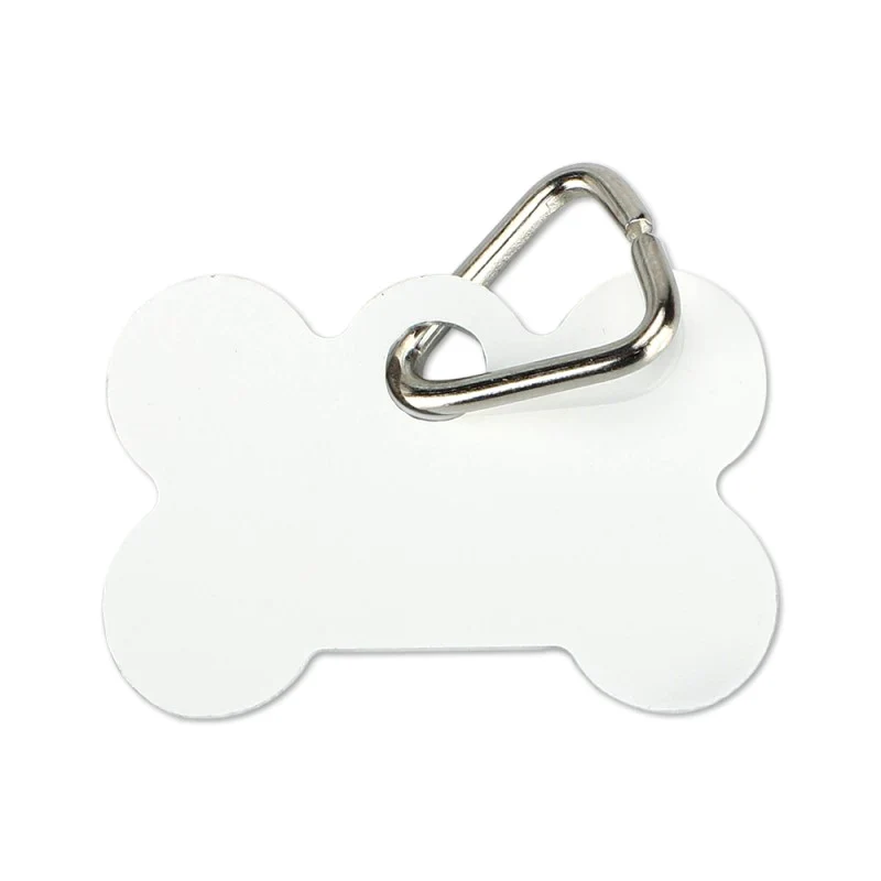 Double Side Printable Aluminium Pet Tag Bone Shape - Image 2