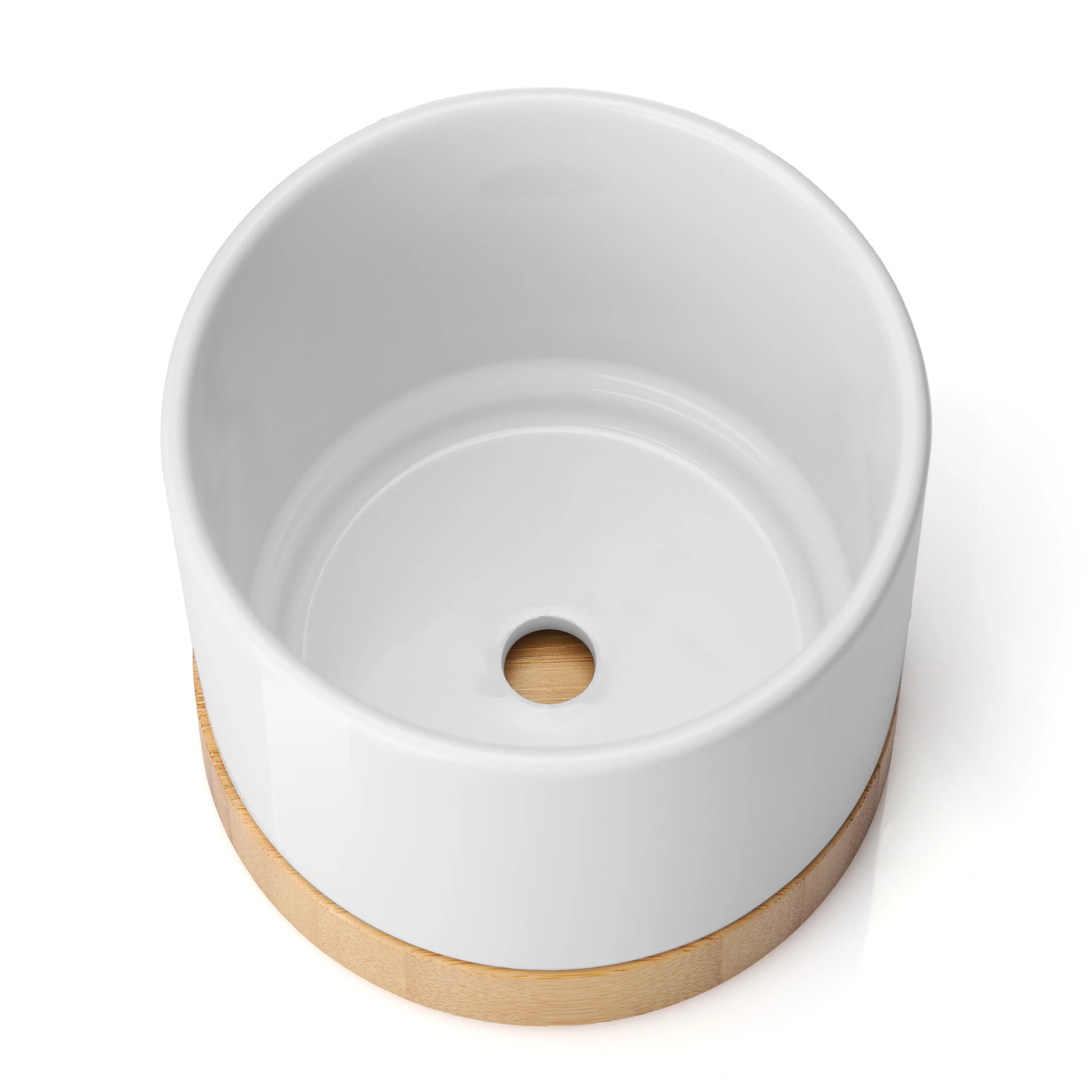 Flower Pot with Bamboo Base - Image 4