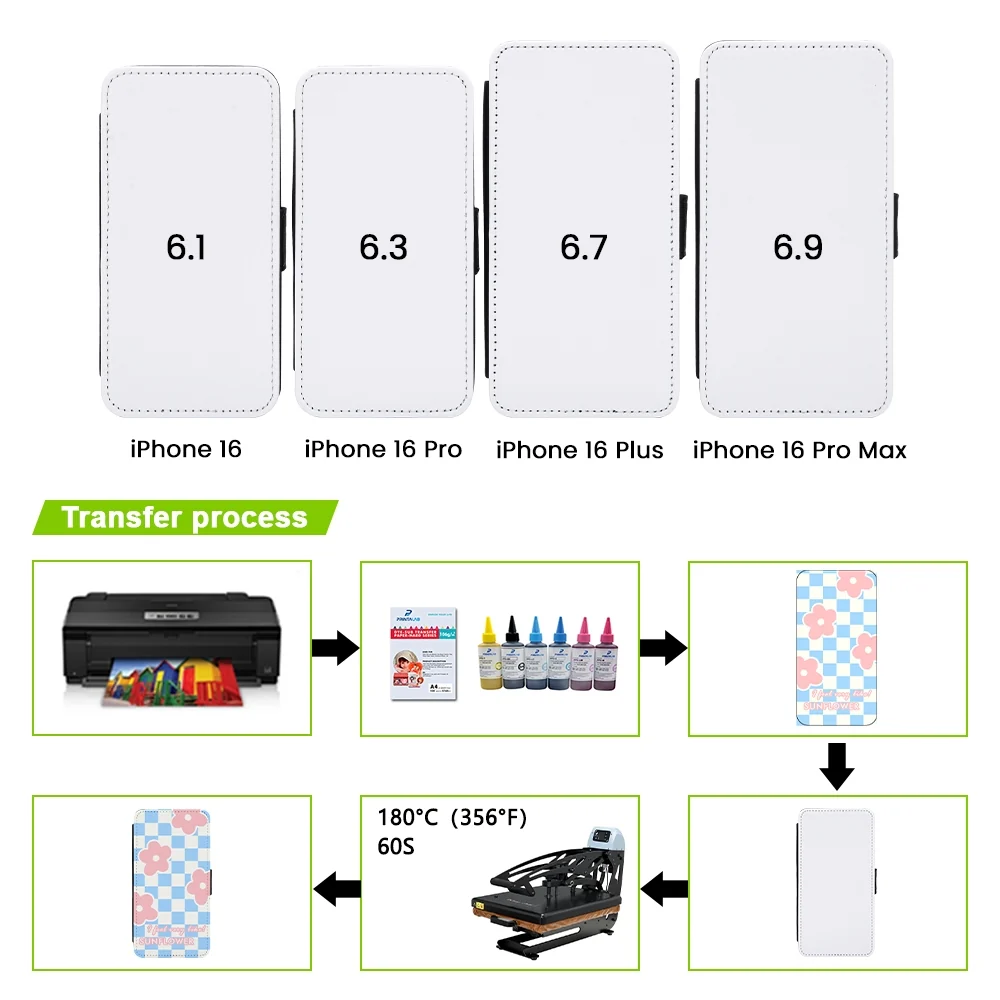 IPhone 16 6.1 - PU Leather Flip Case - Image 10