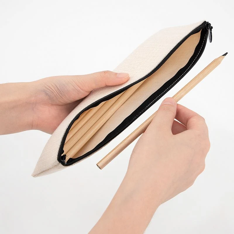 Linen Cosmetic Pouch - 15 x 24 - Image 4