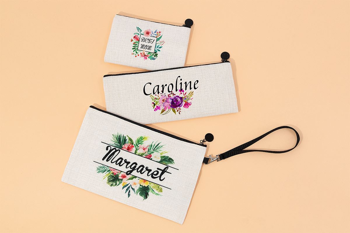 Linen Cosmetic Pouch - 15 x 24 - Image 9