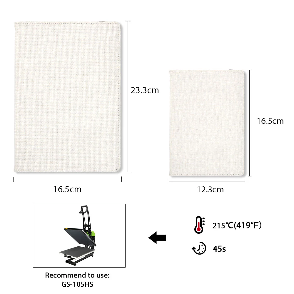 Linen Notepad A5 - Lined paper - Image 7