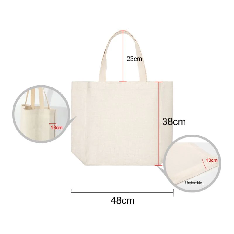 Linen tote bag - 48 x 38cm - Image 9