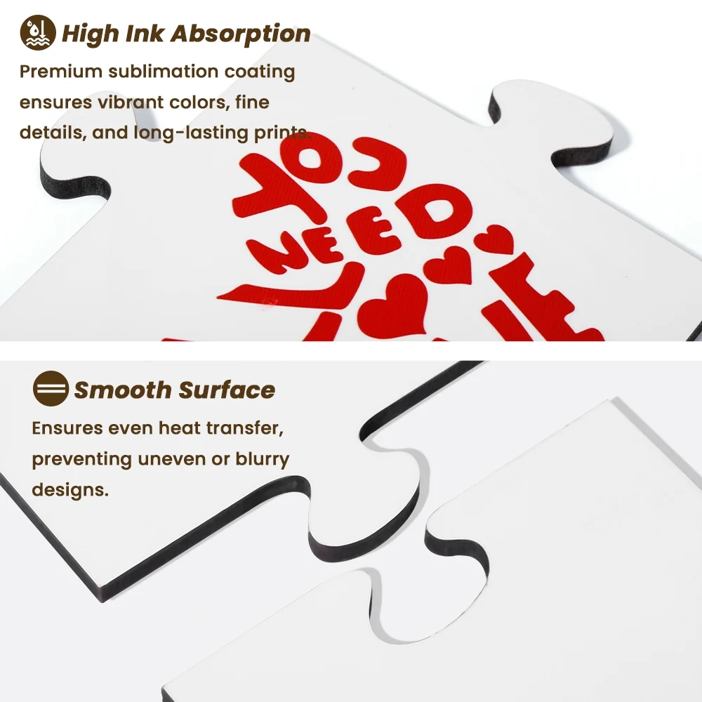 MDF Couple Coaster Set - Single Side Printable - 20 x 12cm x 5mm - 2pcs - Image 6