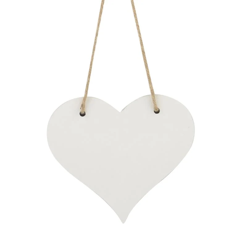 MDF Love Heart Plaque - Double side printable - Image 3