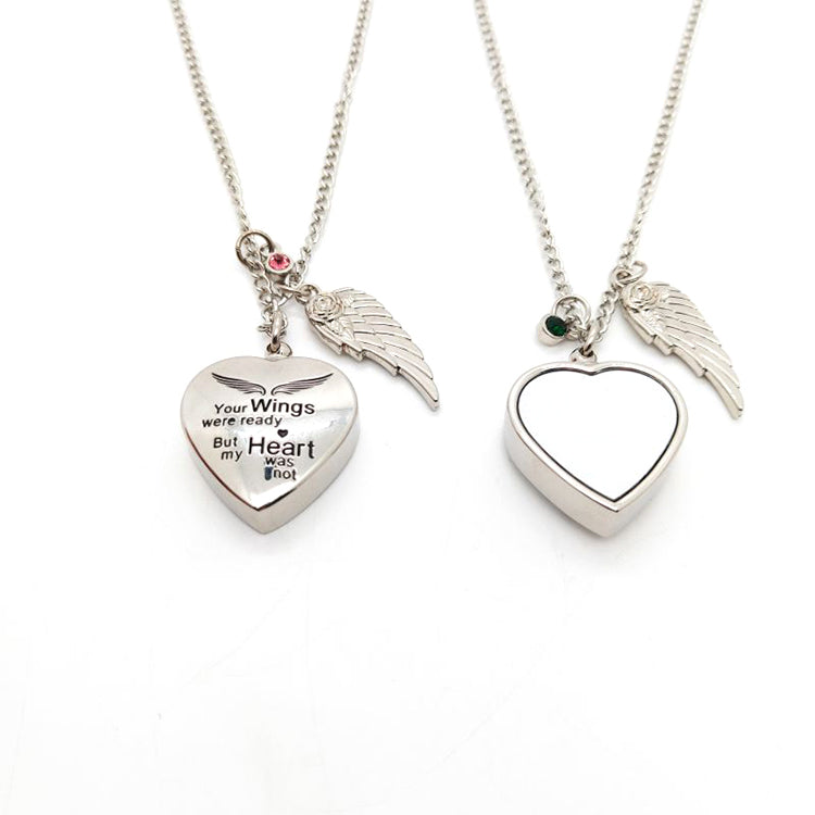 Memorial Urn Cremation Necklace - Blue Birthstone - Image 4