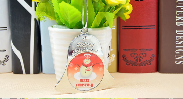 Metal Christmas Bell - Silver - Image 6