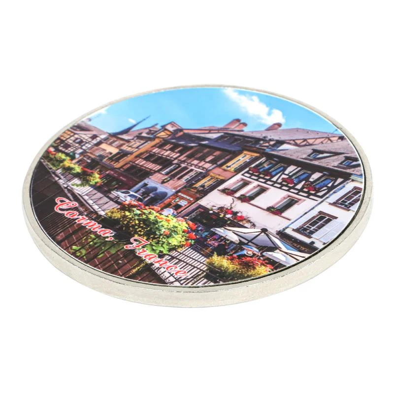 Metal Round Fridge Magnet - Image 4