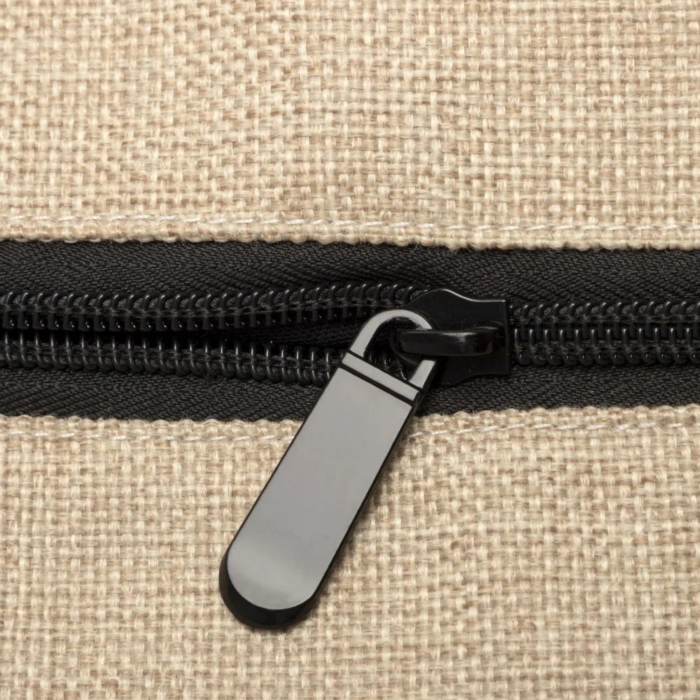 Dark Linen Shopping Bag With Black Base 36 x 48 - Image 4