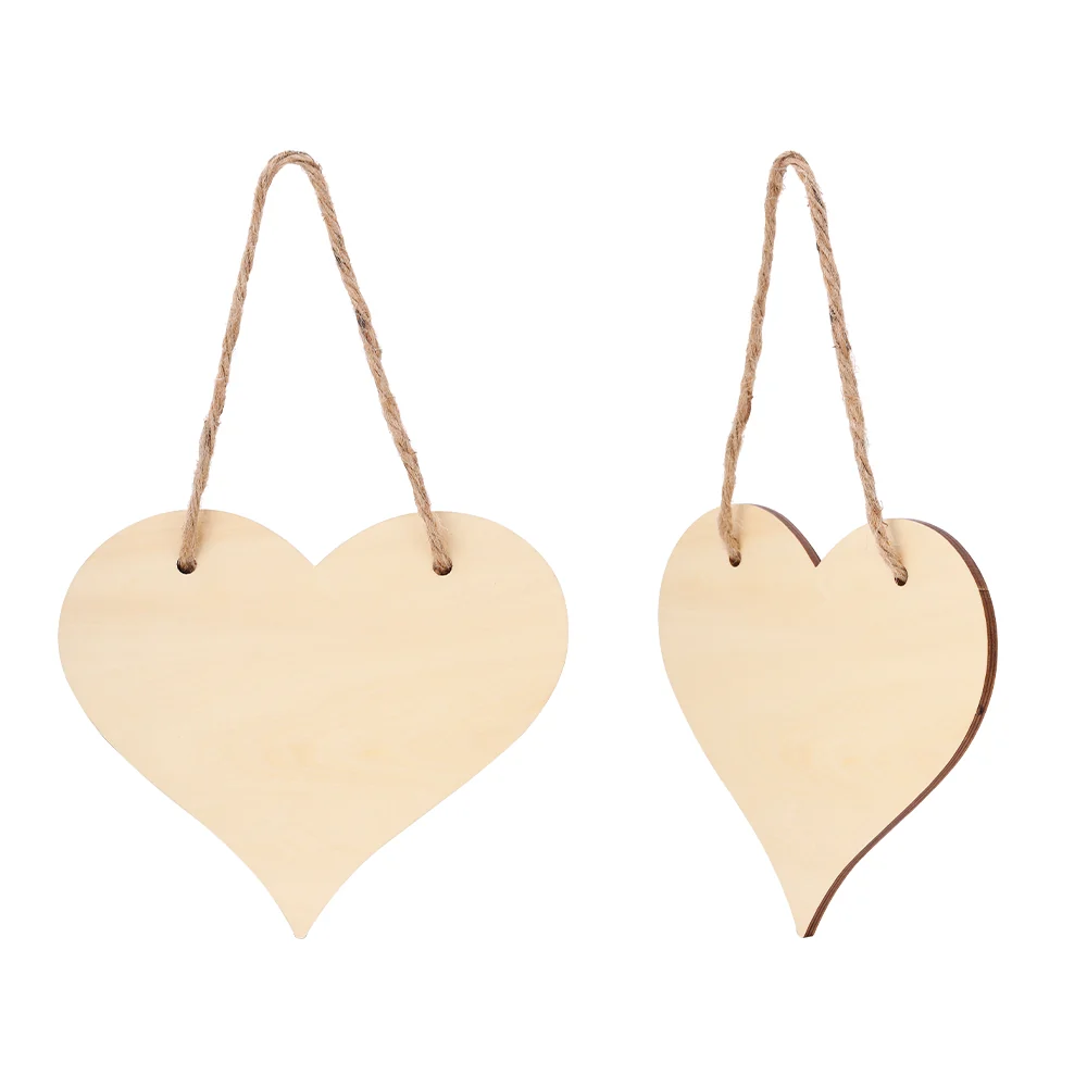 Natural MDF Heart door plaque - Image 4