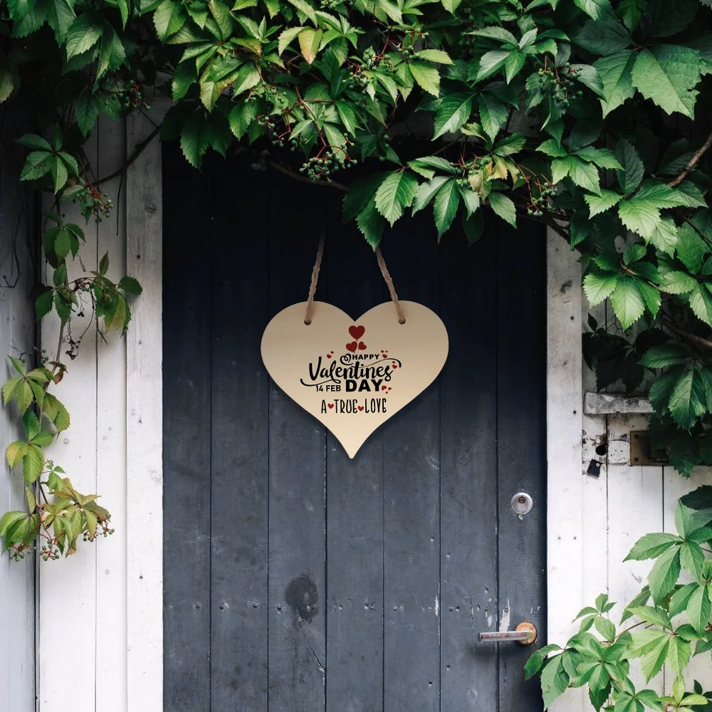 Natural MDF Heart door plaque - Image 5