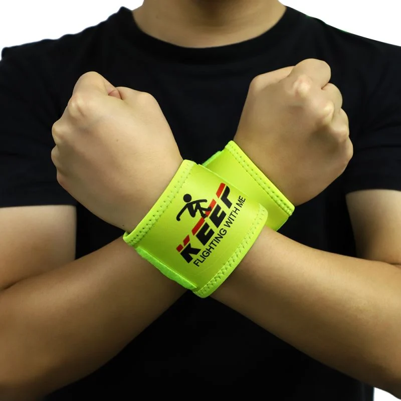 Neoprene Wrist Band Pair - Neon Green - Image 7