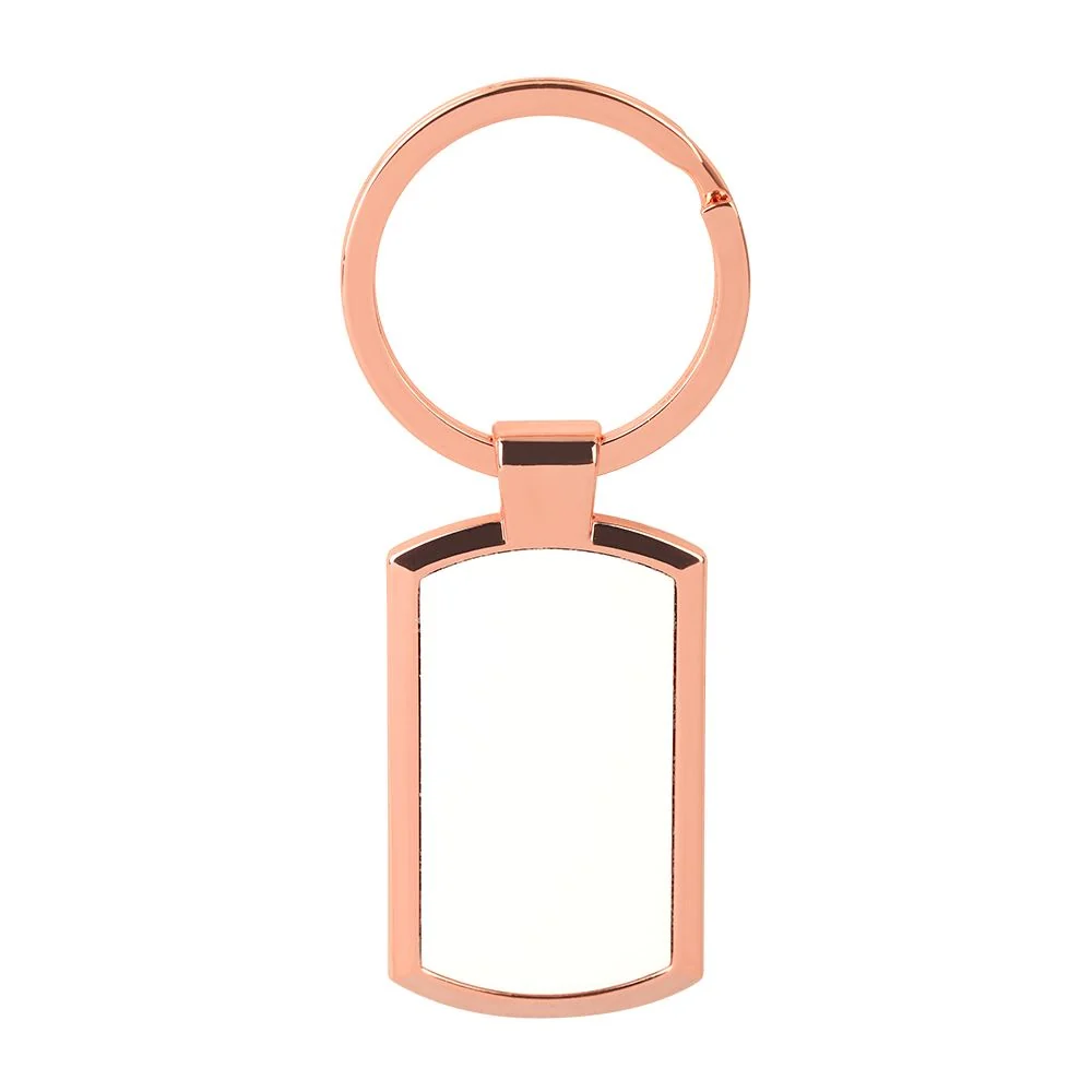 Oblong Metal Keyring - Rose Gold - Image 5