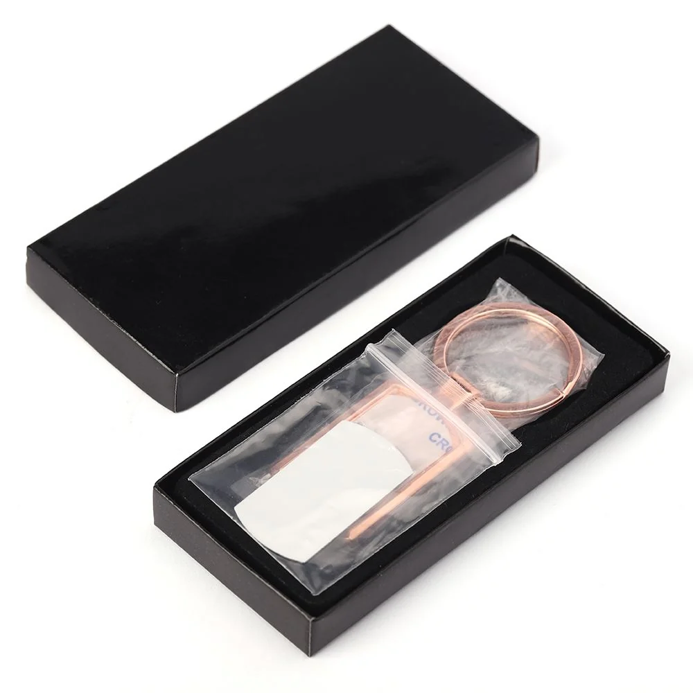 Oblong Metal Keyring - Rose Gold - Image 6