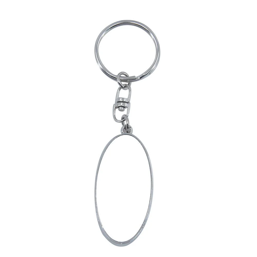 Oval Metal Keyring - Image 2