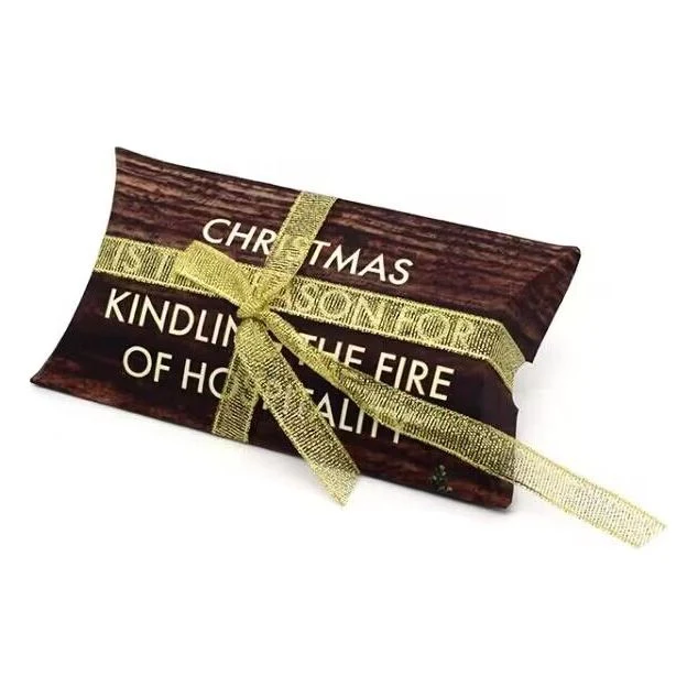 Pillow Box Presentation Box With Ribbon - 16 x 8.5 x 3 cm - Image 2