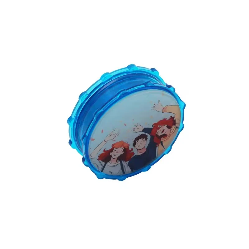 Plastic Herb Grinder Blue - Image 2